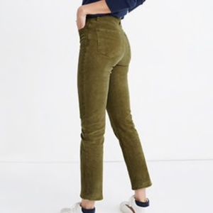 Madewell Tall Classic Straight Jeans: Corduroy